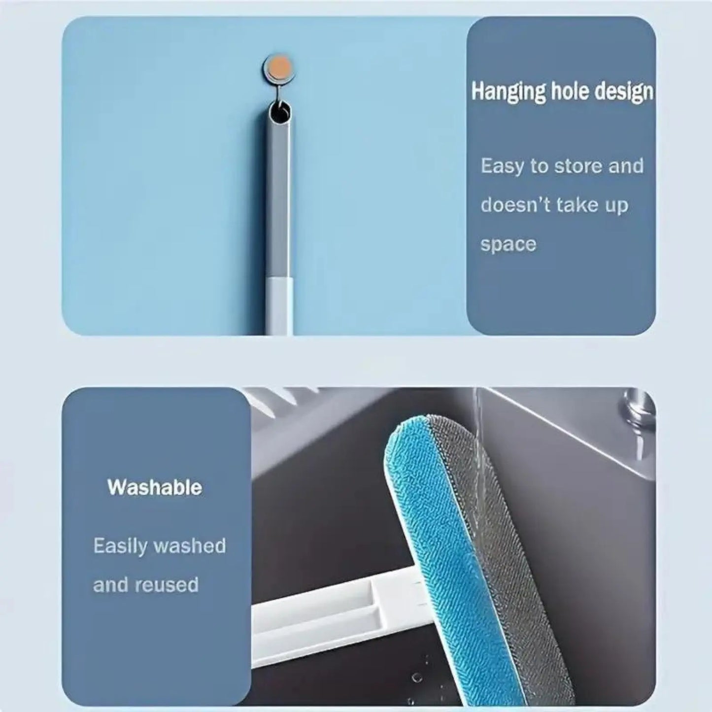Pet Hair Remover Brush with Extended Handle – Reusable and Washable Lint Cleaner for Pet Hair on Furniture, Carpets, and Bedding