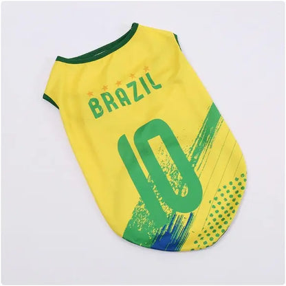 Pet Soccer Jersey - Stylish Game Day Apparel for Small to Medium Dogs and Cats