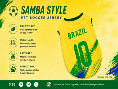 Pet Soccer Jersey - Stylish Game Day Apparel for Small to Medium Dogs and Cats