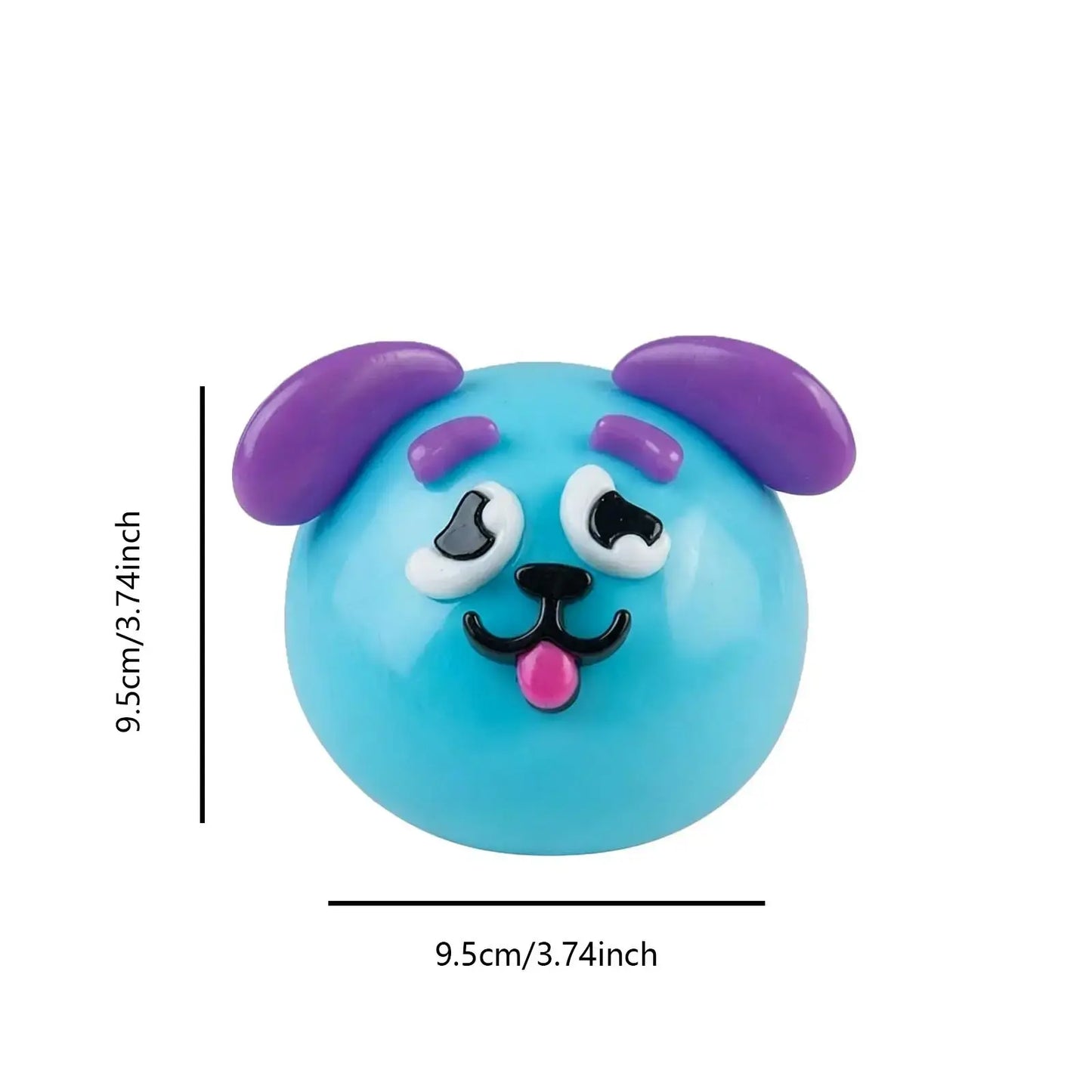 Dog Face Swap Sensory Squishy Toy - Soft, Moldable, Slow-Rise Fidget for Anxiety Relief and Tactile Play with Interchangeable Faces