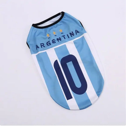 Pet Soccer Jersey - Stylish Game Day Apparel for Small to Medium Dogs and Cats