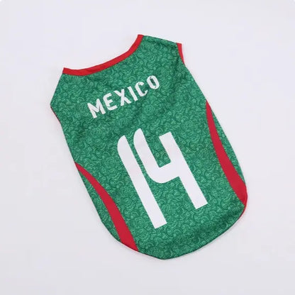 Pet Soccer Jersey - Stylish Game Day Apparel for Small to Medium Dogs and Cats