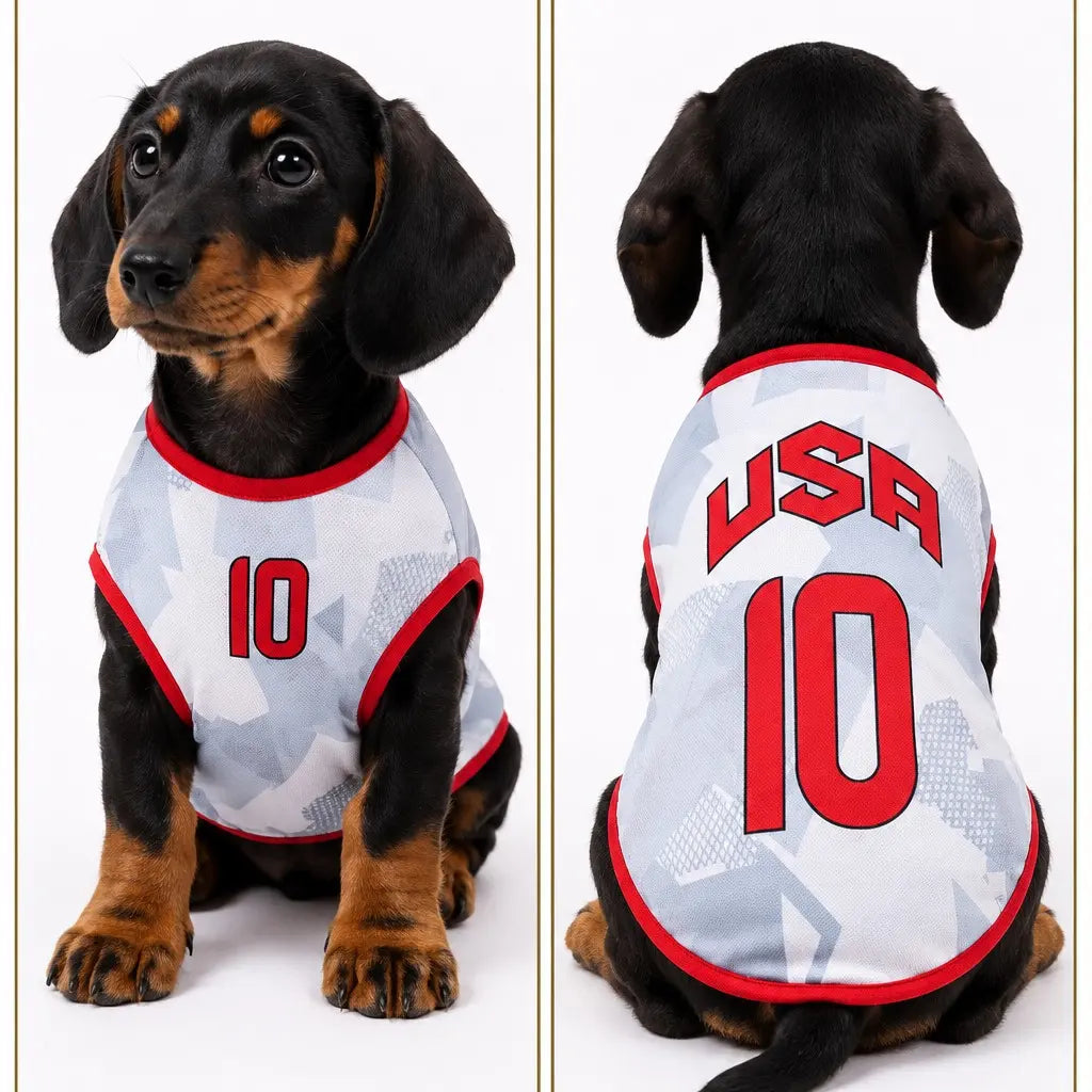 Pet Soccer Jersey - Stylish Game Day Apparel for Small to Medium Dogs and Cats