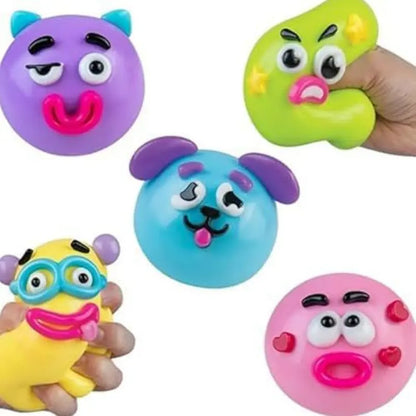 Dog Face Swap Sensory Squishy Toy - Soft, Moldable, Slow-Rise Fidget for Anxiety Relief and Tactile Play with Interchangeable Faces