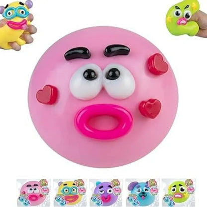 Dog Face Swap Sensory Squishy Toy - Soft, Moldable, Slow-Rise Fidget for Anxiety Relief and Tactile Play with Interchangeable Faces