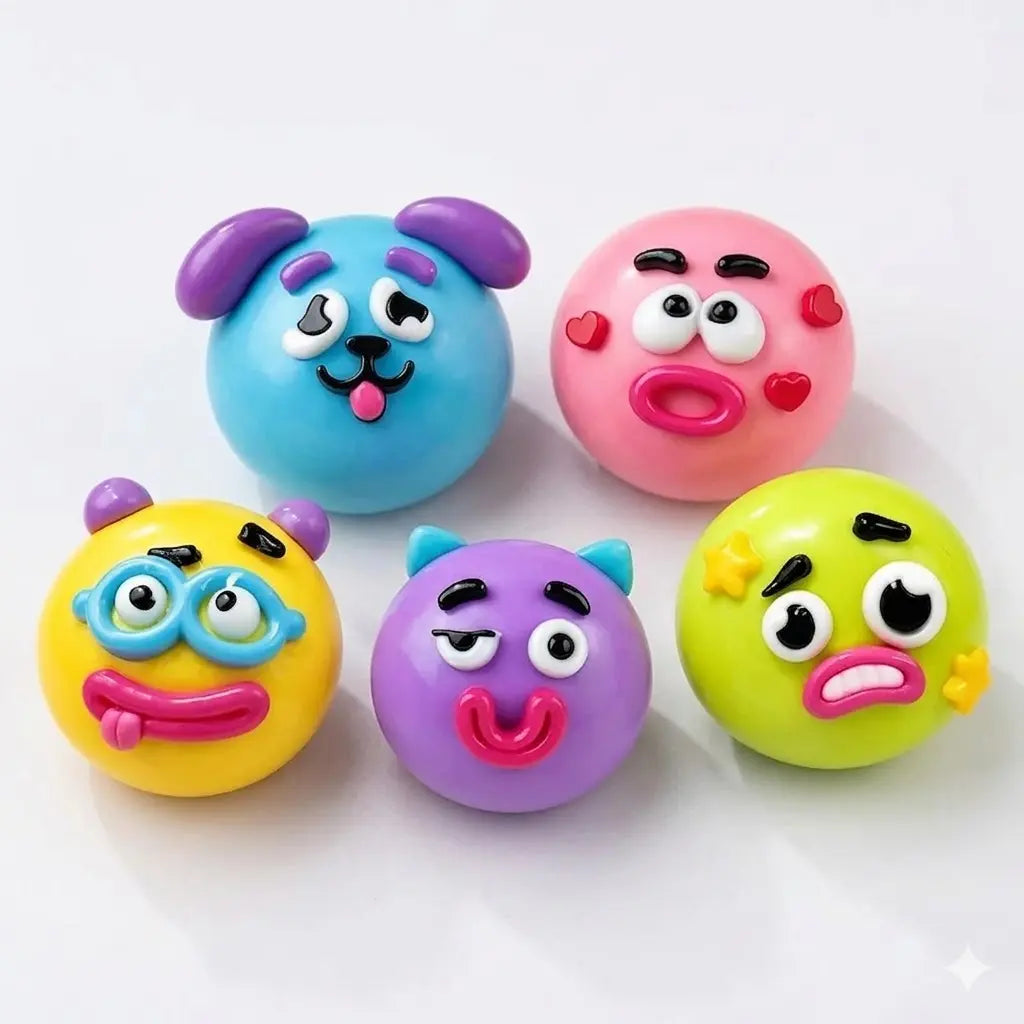 Dog Face Swap Sensory Squishy Toy - Soft, Moldable, Slow-Rise Fidget for Anxiety Relief and Tactile Play with Interchangeable Faces