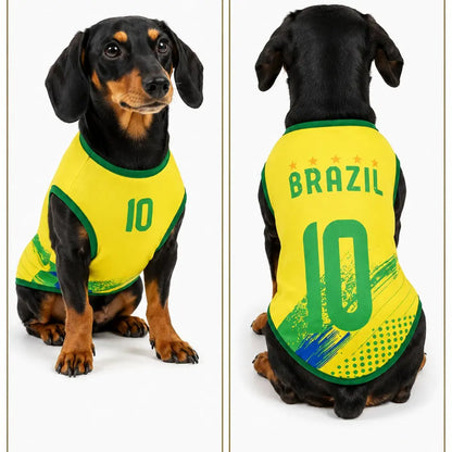 Pet Soccer Jersey - Stylish Game Day Apparel for Small to Medium Dogs and Cats