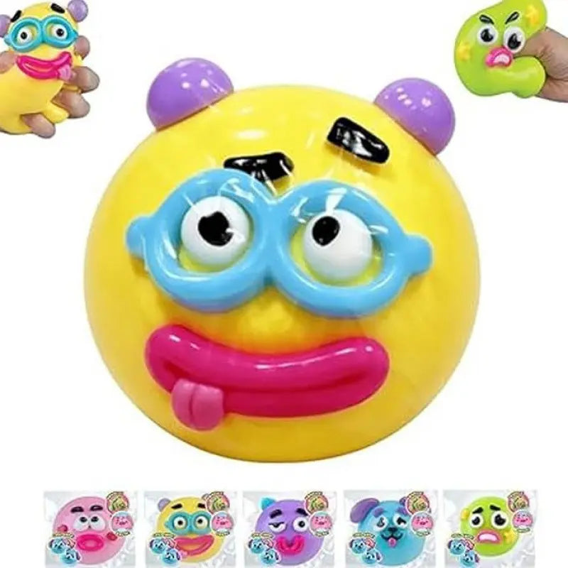 Dog Face Swap Sensory Squishy Toy - Soft, Moldable, Slow-Rise Fidget for Anxiety Relief and Tactile Play with Interchangeable Faces